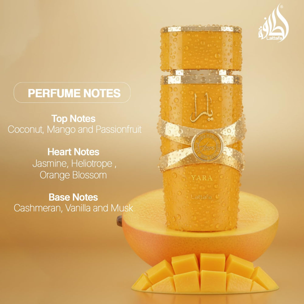 Lattafa Yara Tous - Tropical, Fruity, Floral, Vanilla - Eau de Parfum Long-Lasting Fragrance for Women, 3.40 Ounce / 100 ml